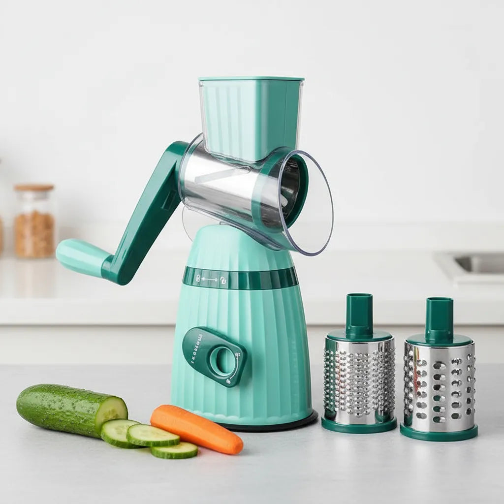 Răzătoare Multifuncțională 5 în 1 cu Lame din Inox – Pentru Feliere și Mărunțire Rapidă