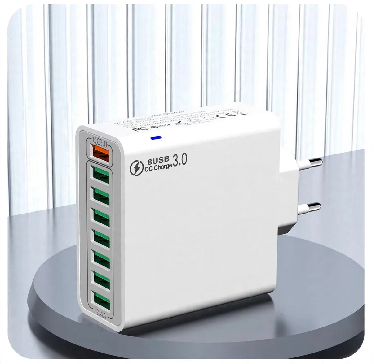 Încărcător Rapid, 65W, Cu Mai Multe Porturi USB, Încărcare Simultană, Compatibil cu Telefoane și Tablete