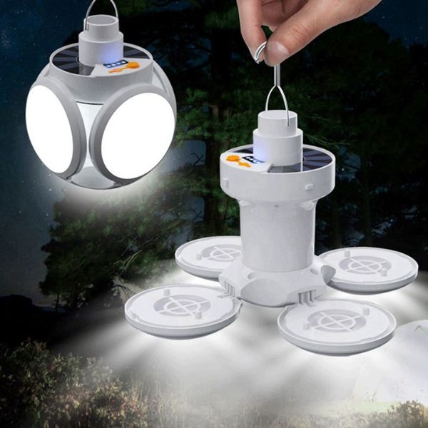 1+1 CADOU - Bec Solar Pliabil FOLDGLAZE – Iluminare puternică oriunde, oricând