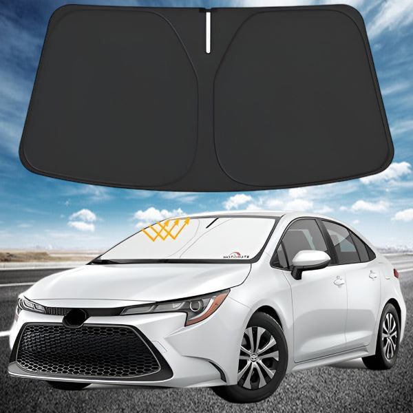 1+1 CADOU - Parasolar Auto pentru Parbriz, Protecție Împotriva Soarelui - SUNDEO
