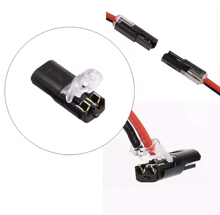 Set 10 x Conector rapid 2 căi pentru fire, cu arc – Fără lipire, fără șuruburi