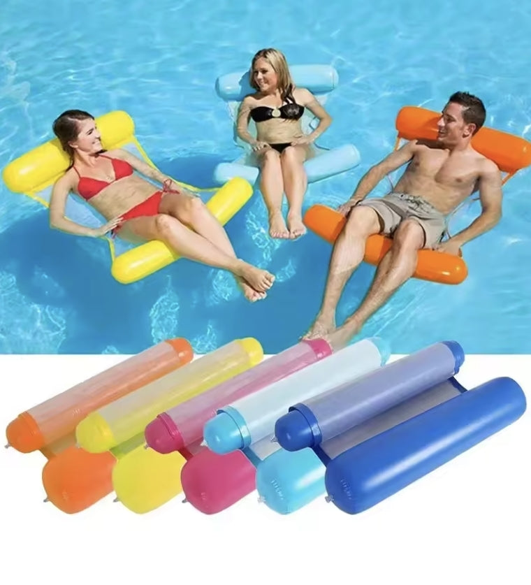 1+1 CADOU - Saltea gonflabilă tip hamac pentru apă, pentru piscină, mare și petreceri