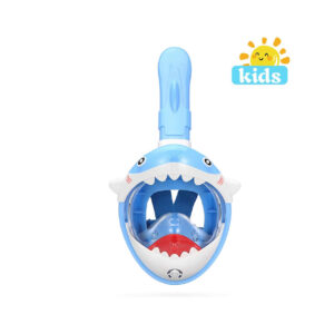 Masca snorkeling cu tub pentru copii model rechin