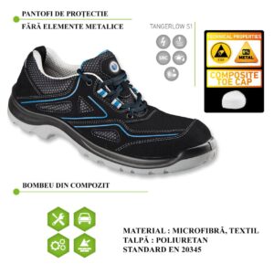 Incaltaminte de protectie pantofi fara elemente metalice