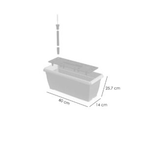 Jardiniera pentru flori cu sistem irigatie