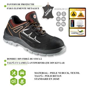 Incaltaminte de protectie pantofi fara elemente metalice