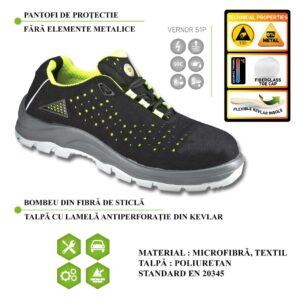 Incaltaminte de protectie pantofi fara elemente metalice