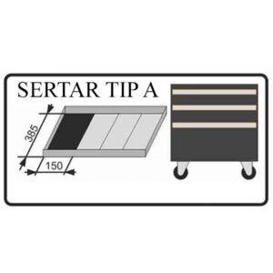 sertar TIP A (385x150 mm) pentru dulap mobil