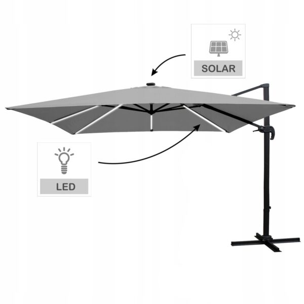 Umbrela gradina/terasa cu LED