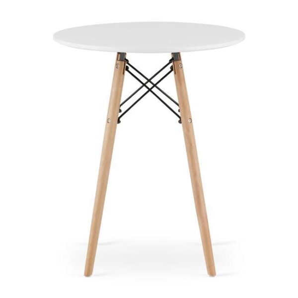 Set masa rotunda stil scandinav + 2 scaune Osaka